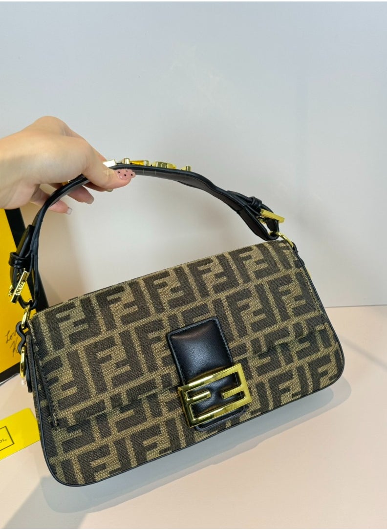 Baguette Leather Shoulder Bag