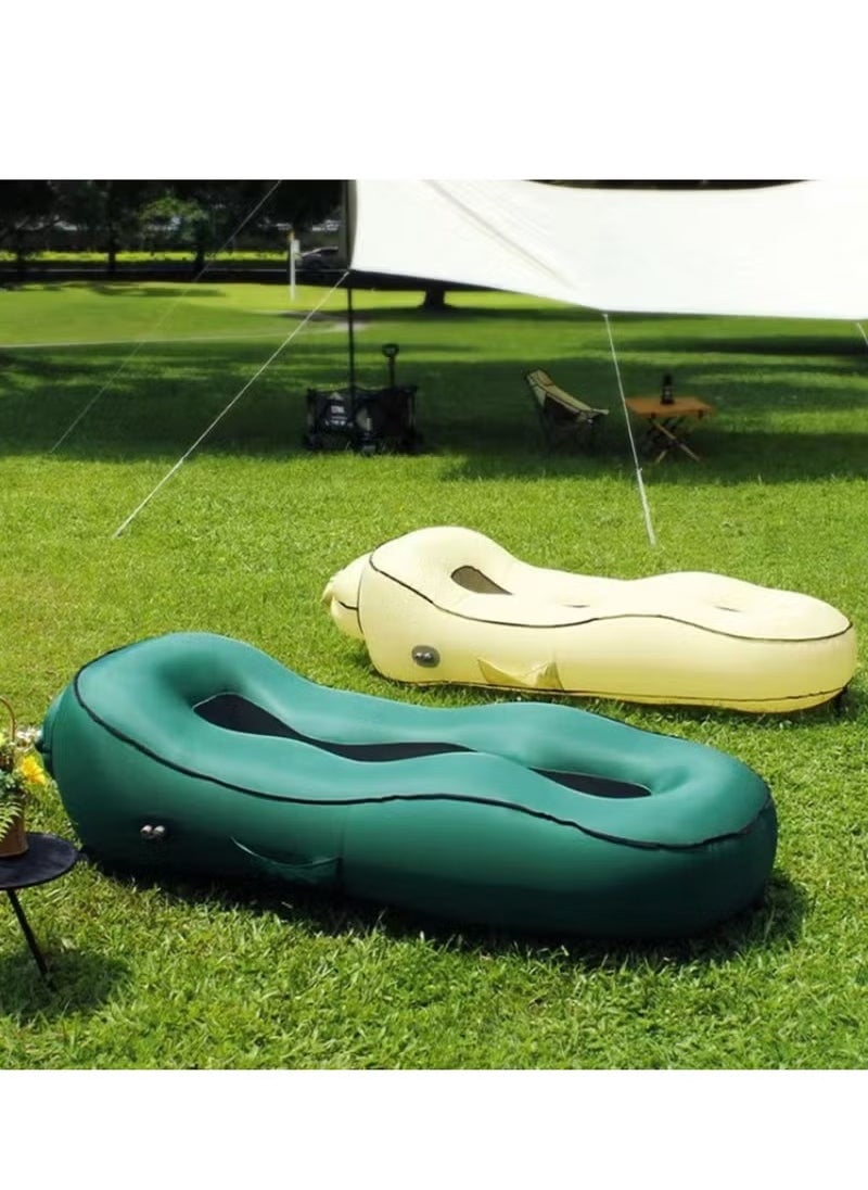 Automatic Inflatable Couch, Inflatable Chair Air Mattress Sofa with Built in Pump, Blow Up Couch Portable Inflatable Lounger for Camping, Tent, Hiking, Outdoor, Indoor