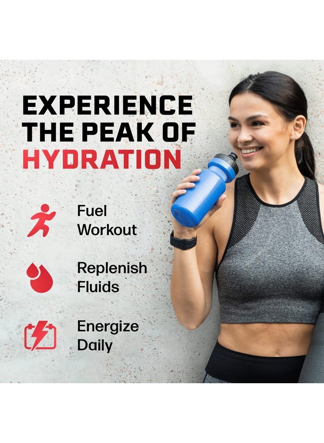 Juicy Mixes Peakh20 Electrolytes Powder Hydration Packets | Strawberry | Sugar Free Water Flavor Packets For Workout Recovery, 72 Pack