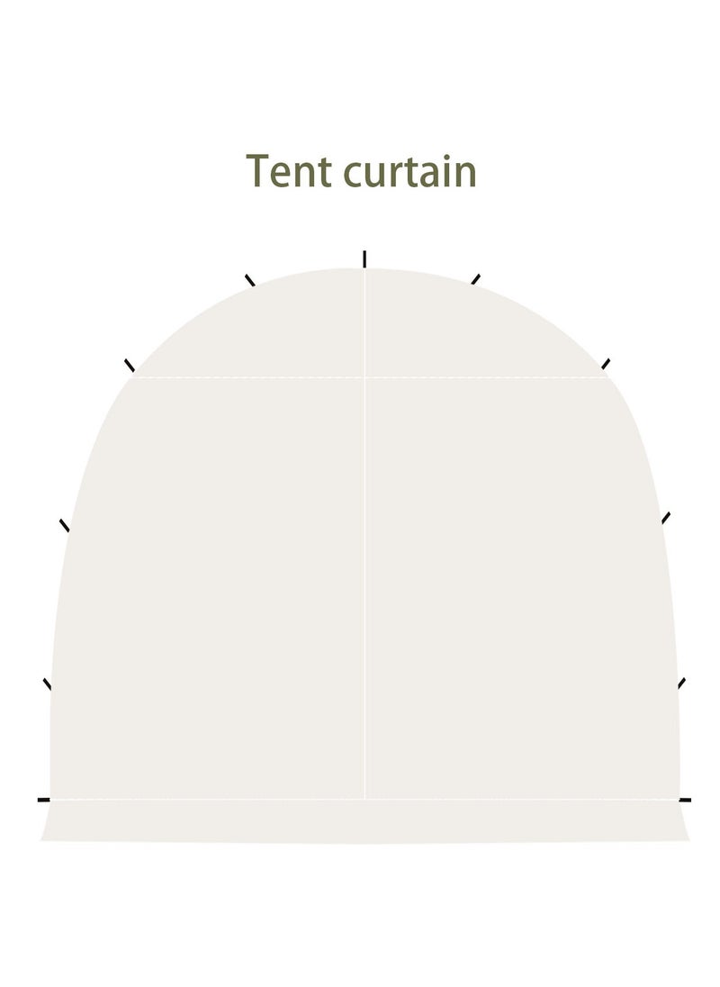 Beige Oxford cloth Tent curtain