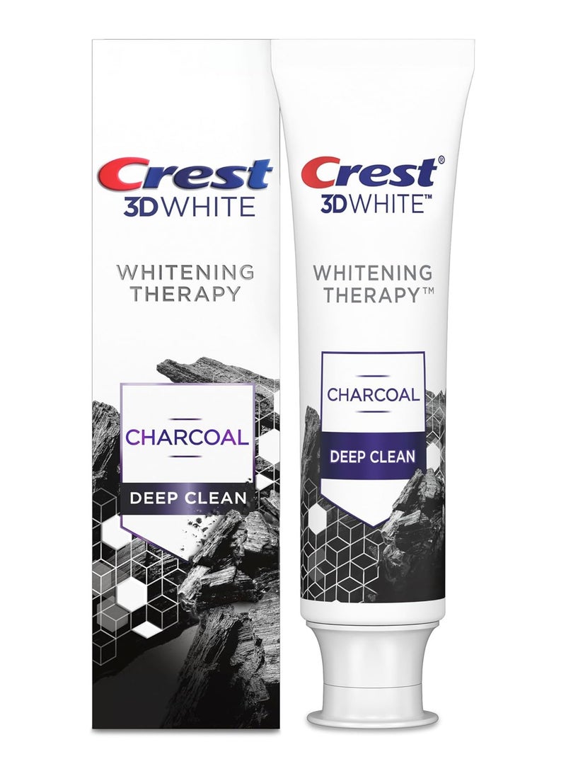 Crest 3D White Charcoal Toothpaste, Whitening Therapy Deep Clean 110mL