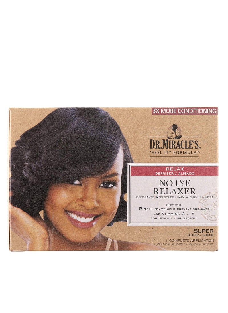 Dr. Miracles No-Lye Hair Relaxer Treatment Kit - SUPER