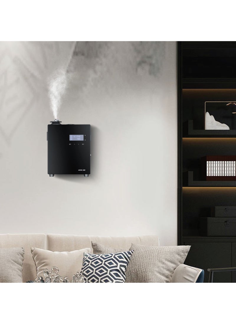 Smart Scent Pro Fragrance Diffuser 150mL with 5 Timer Setting & 20 Gear Frangrance UK 5.5W / Wall-Mount / LED Display / Security Lock / Aromatherapy / HVAC Connect / Quiet Operation / Smart App Control - Black