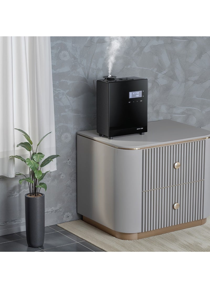 Smart Scent Pro Fragrance Diffuser 150mL with 5 Timer Setting & 20 Gear Frangrance UK 5.5W / Wall-Mount / LED Display / Security Lock / Aromatherapy / HVAC Connect / Quiet Operation / Smart App Control - Black