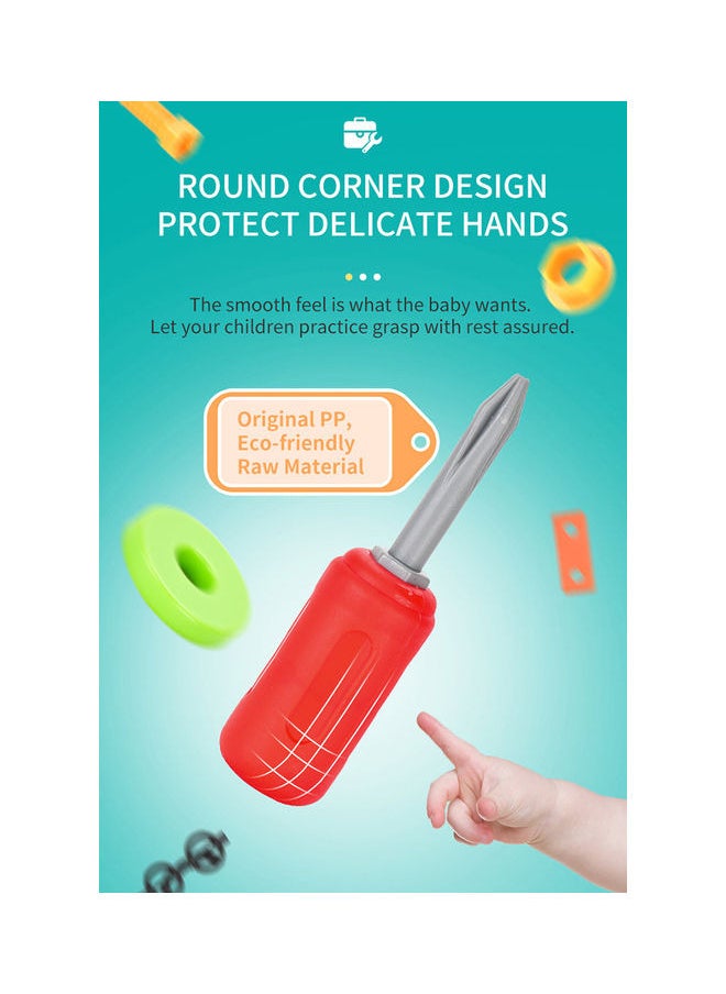 82 pieces of STEM educational building blocks for children, DIY assembling and construction toys.