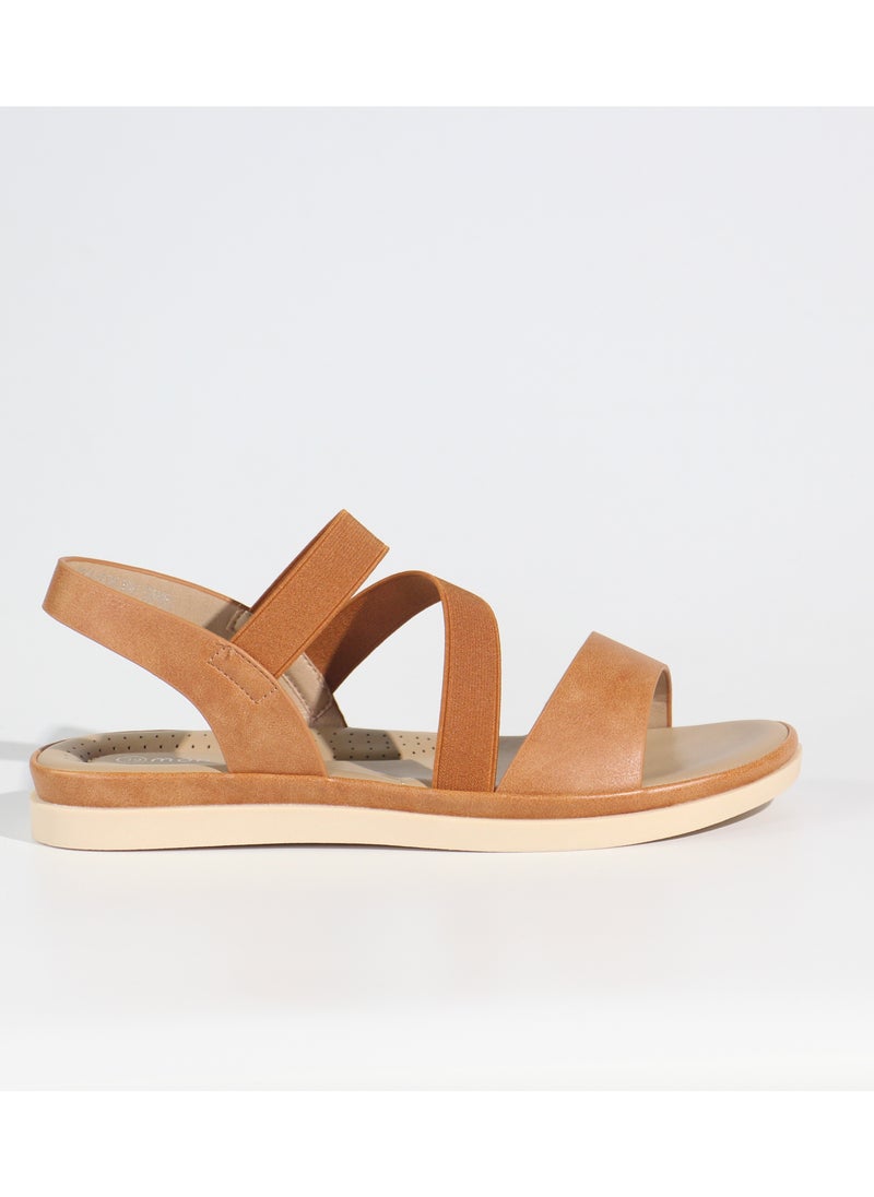 Monami Women's Flat Sandals - Open-Toe Casual Sandals for Women, Lightweight Comfortable Summer Sandals for Girls & Ladies, Soft Straps & Cushioned Footbed for Beach, Travel, and Everyday Wear