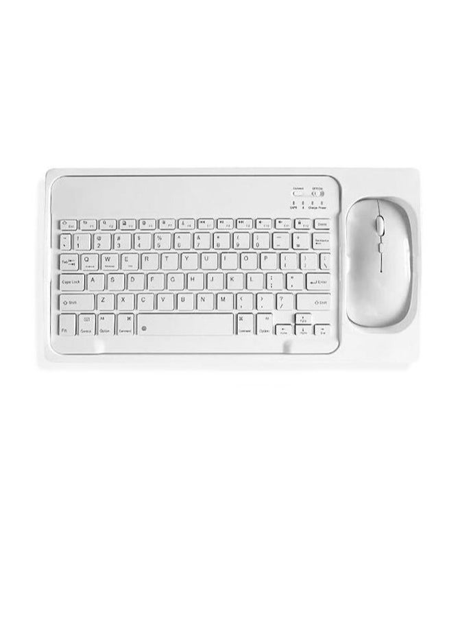 Slim Portable Mini ABS Keyboard & Wireless Mouse – For Tablets, Phones, Smartphones & Office Use – Fashion Style, Box Packaging