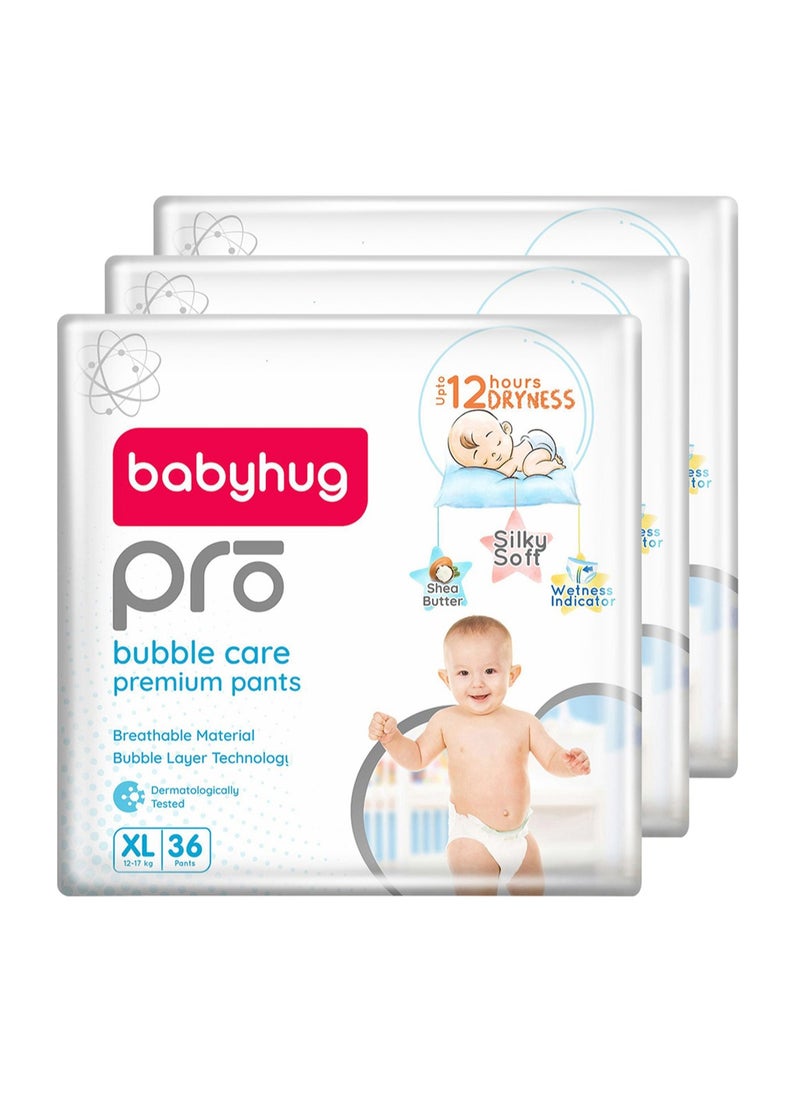 Babyhug Pro Bubble Care Pant Diapers Size 5, 108 Count