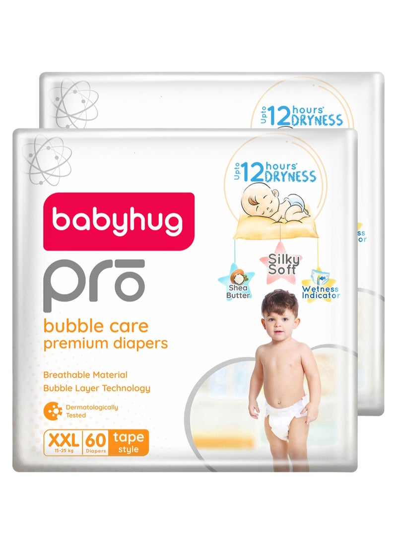 Babyhug Pro Bubble Care Premium Diapers Size 6, 120 Pieces