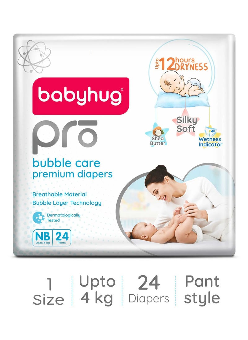 Babyhug Pro Bubble Care Premium Pant Style Diapers, Size 1 - 24 Pieces