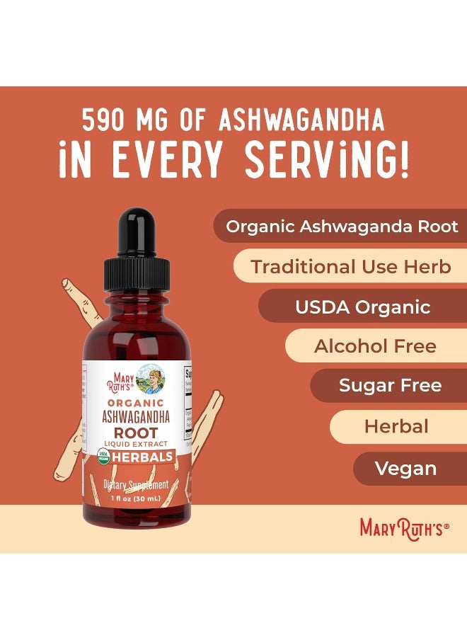 MaryRuth Organics Ashwagandha Root Liquid Drops