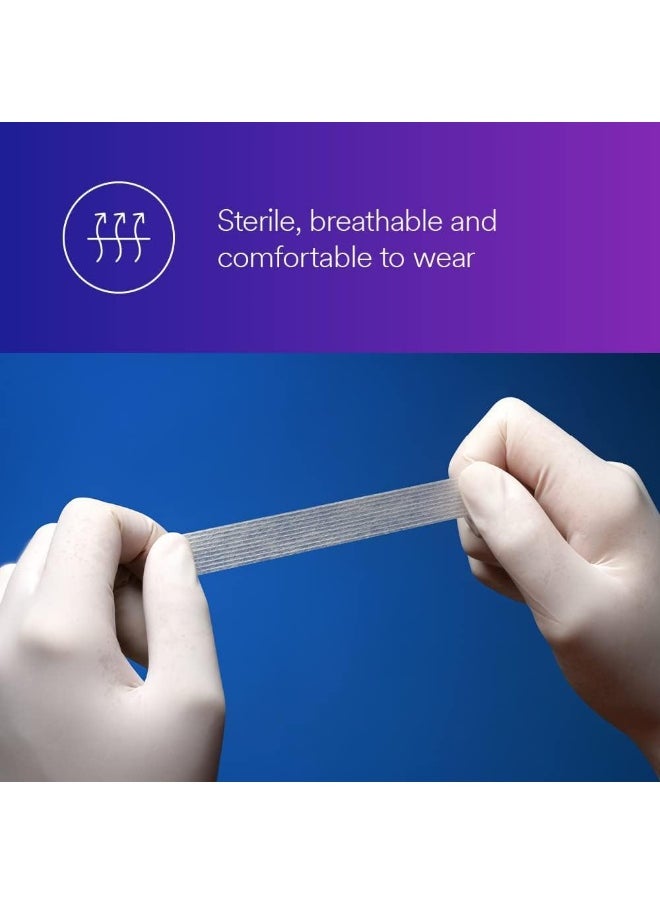 3M™ Steri-Strip™ Reinforced Adhesive Skin Closures, R1546, 1/4 in x 4 in (6 mm x 100 mm), 50 Bag/Carton, 4 Carton/Case