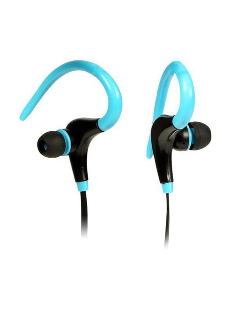 Bluetooth Earphones, 3 Hours Playtime, Bluetooth 4.2 Wireless Earphones, HD Deep Bass Stereo Sound Isolation, IPX3 Waterproof Bluetooth Sports Earphones (Blue)