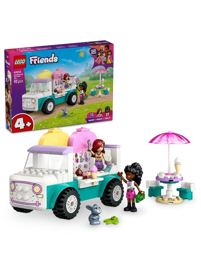 LEGO Friends Heartlake City Ice Cream Truck 42644 Building Set (92 Pieces)