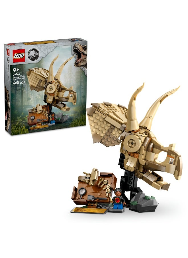 LEGO Jurassic World Dinosaur Fossils: Triceratops Skull 76969 Building Set (468 Pieces)