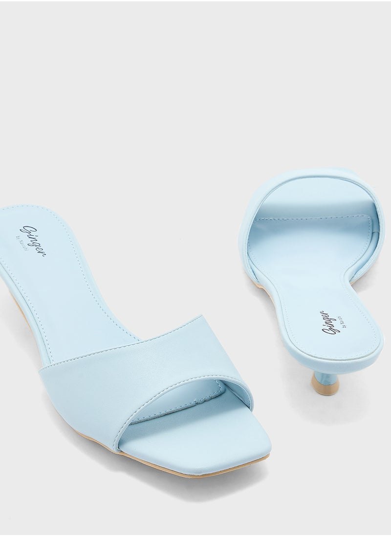 Low Heel Mule Sandal