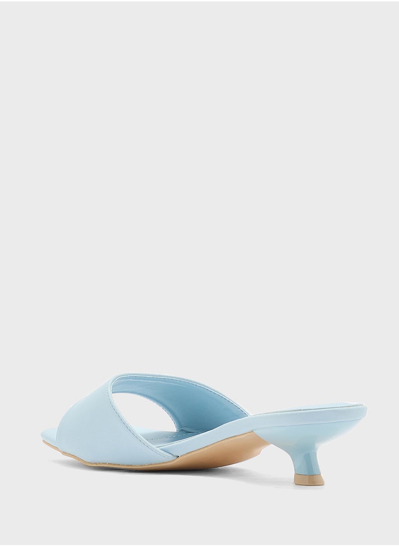 Low Heel Mule Sandal