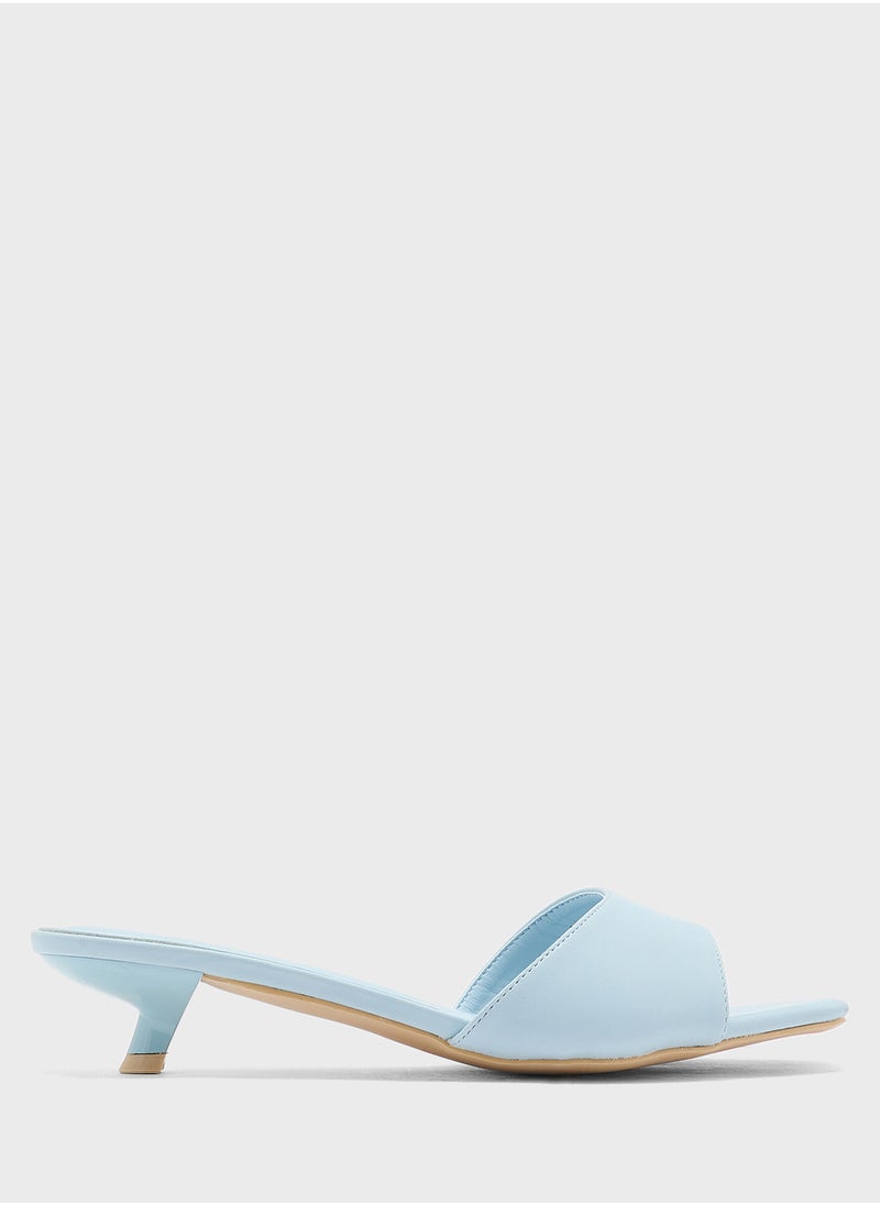 Low Heel Mule Sandal