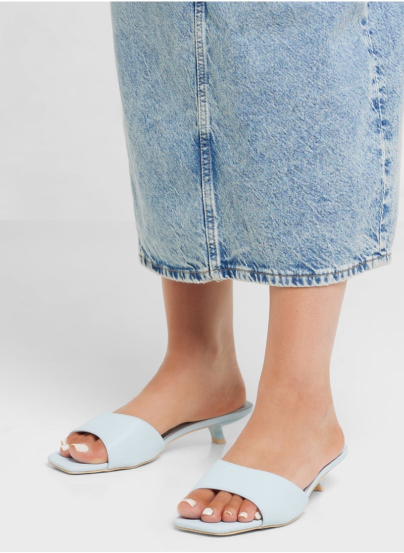 Low Heel Mule Sandal