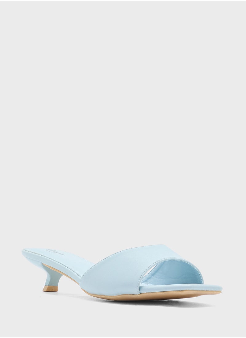 Low Heel Mule Sandal