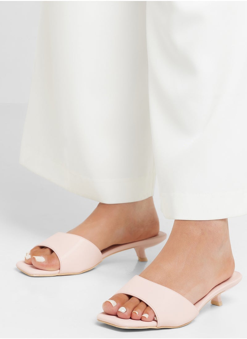 Low Heel Mule Sandal