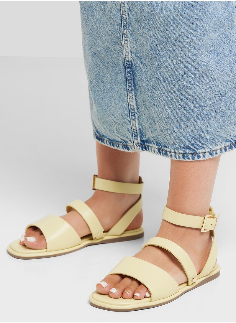 Strappy Ankle Strap Flat Sandal