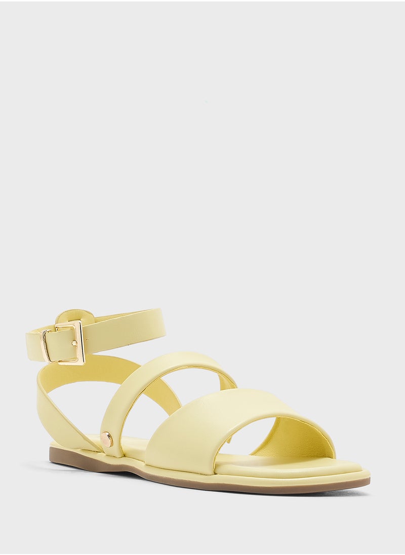Strappy Ankle Strap Flat Sandal