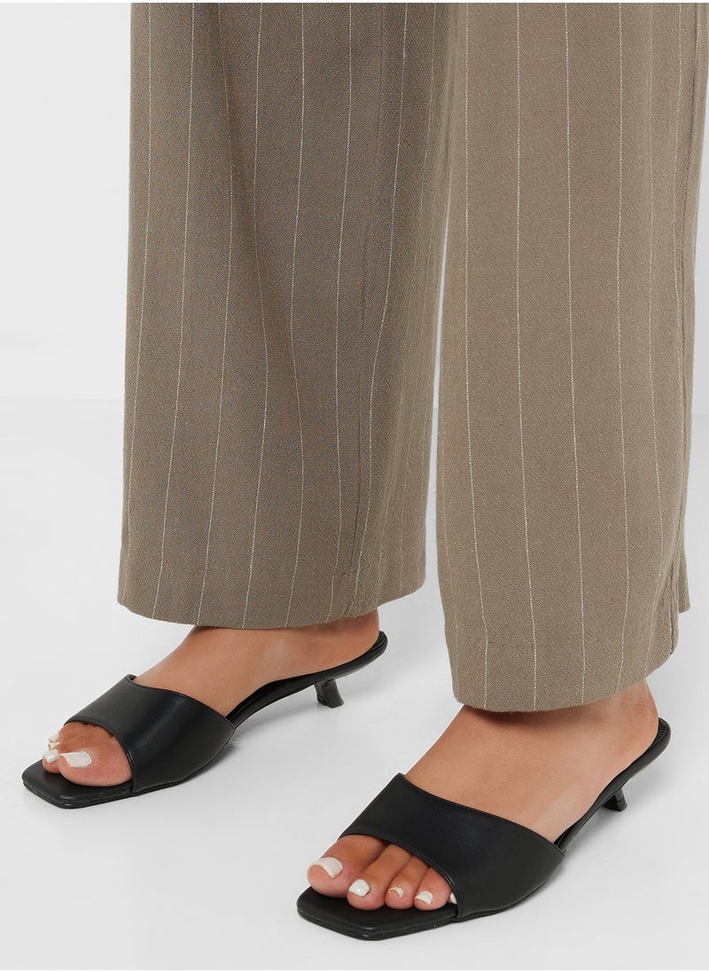 Low Heel Mule Sandal