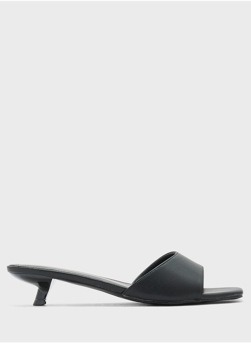 Low Heel Mule Sandal