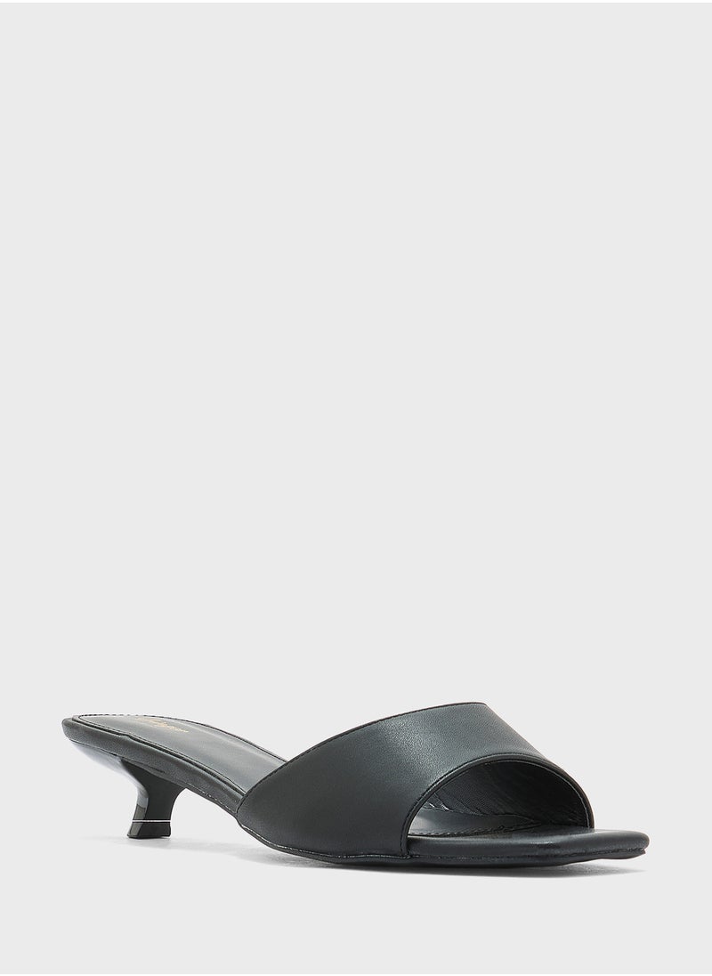 Low Heel Mule Sandal