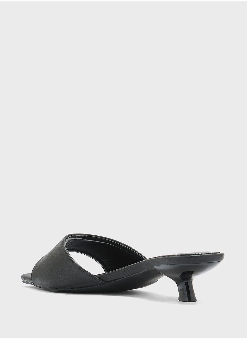 Low Heel Mule Sandal