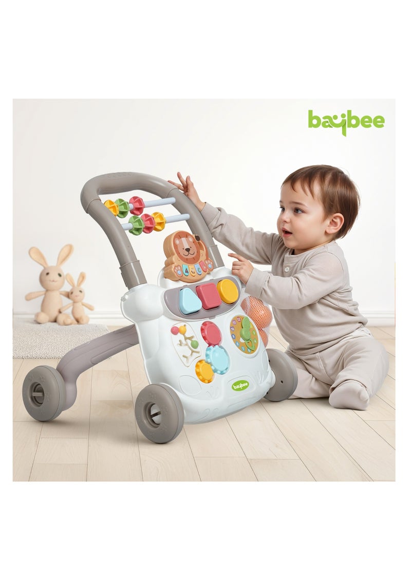 Lion Activity Walker for Kids, Baby Push Walker with Music, Basket ball Hoop, Rotating Lock Wheel ,Gears & Grip Handle | Kids Activity Walker for Baby Toddlers | Baby Walker for 0 to 2 Years Boy Girl