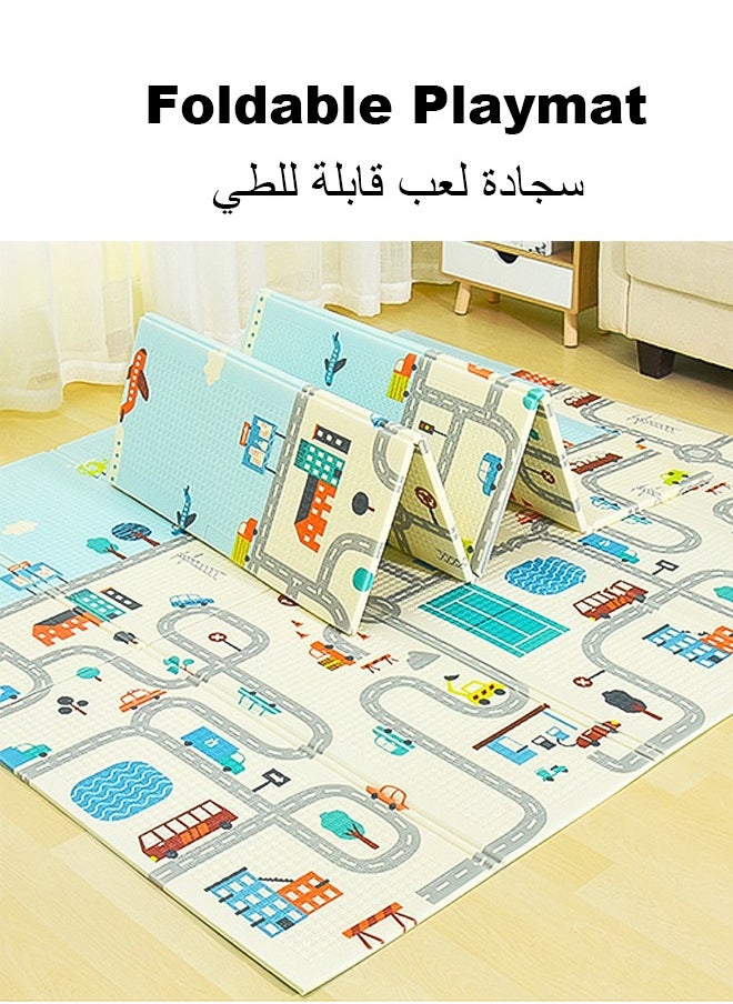 Playpen, Playpen for Baby, 180*200cm Baby Play Area, Baby Playpen with Mat Baby Fence for Baby Safety,Fence for Kids ,Infant Indoor And Outdoor Kids Activity Center With 50 Pieces Ocean Balls and 2 Packs of Pull Rings حاجز العاب للاطفال سياج امان للعب الاطفال