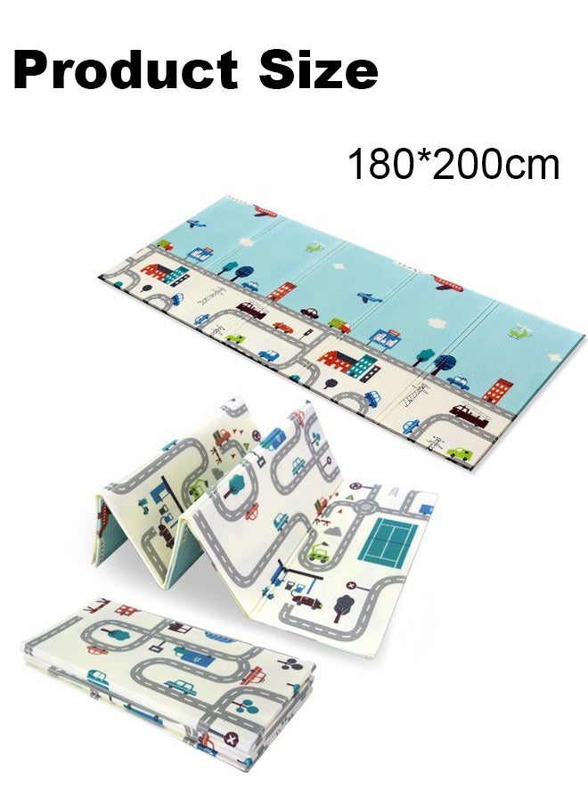 Playpen, Playpen for Baby, 180*200cm Baby Play Area, Baby Playpen with Mat Baby Fence for Baby Safety,Fence for Kids ,Infant Indoor And Outdoor Kids Activity Center With 50 Pieces Ocean Balls and 2 Packs of Pull Rings حاجز العاب للاطفال سياج امان للعب الاطفال