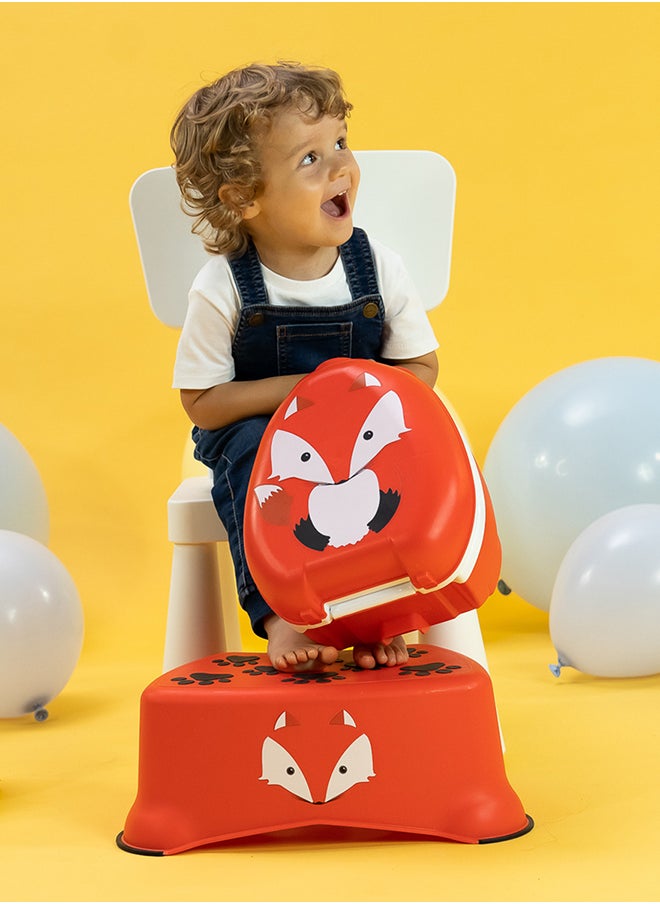 Portable, Leak-Proof Kids Potty With Secure Lock And Comfy Seat – Adorable Fox Design