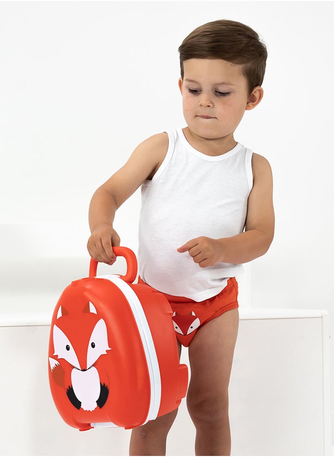Portable, Leak-Proof Kids Potty With Secure Lock And Comfy Seat – Adorable Fox Design