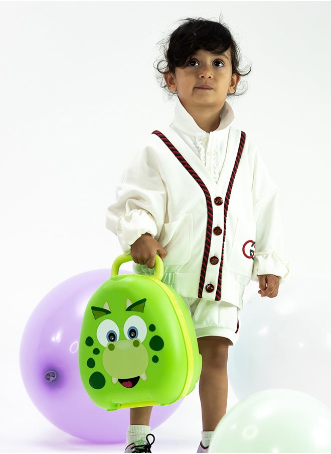 Portable, Leak-Proof Kids Potty With Secure Lock And Comfy Seat – Fun Green Dinosaur Design