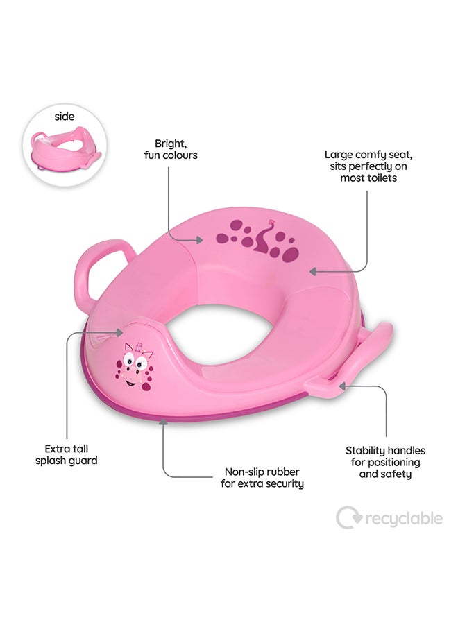 My Little Trainer Seat - Pink Dragon Enchanting Toilet Training Seat For Kids – Fun, Secure And Portable