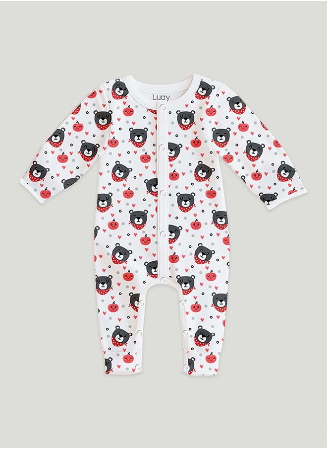 LUAY 100% Cotton Full Sleeves Baby Romper,Sleepsuit for Baby Girls & Boys _(Pack of 2) 18-24 M
