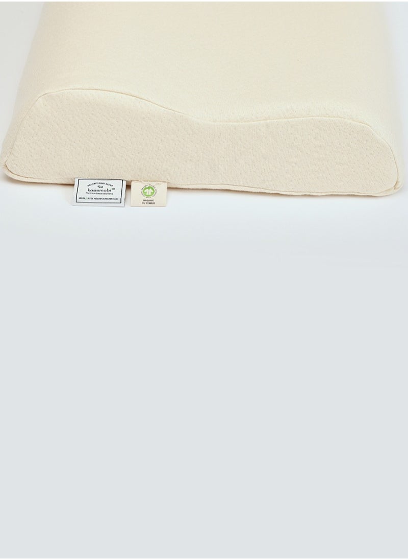 Kasiemobi Contour Low Pillow - 60x40x10/8 cm