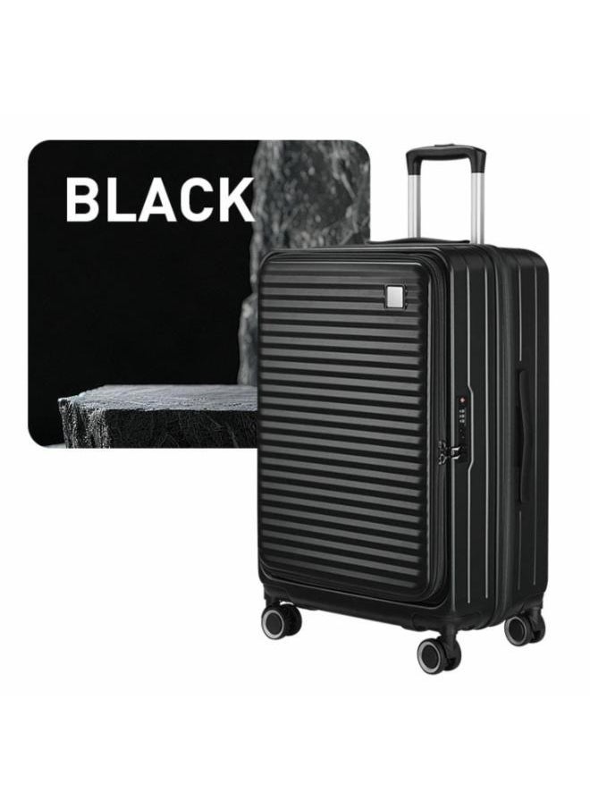 28inch Hardshell Checked Luggage ABS Lightweight 4 Double Wheeled Suitcase with Built-In TSA Type Lock