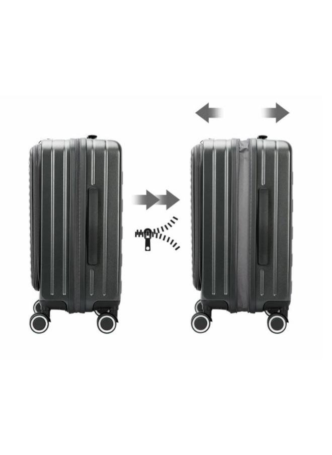 Set of Expandable Luggage TSA Approved Luggage Versatile 20/24/28 Inch Checked Luggage with Front Open Pocket