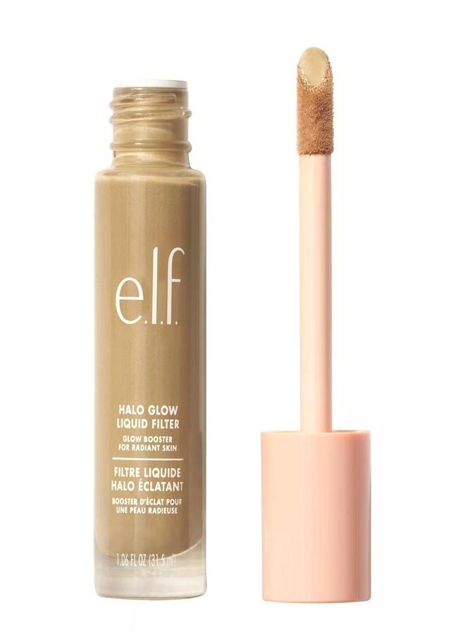 e.l.f. Halo Glow Liquid Filter Complexion Booster – Shade 3.5 Medium, 31.5ml | Illuminating Liquid Makeup for Radiant, Soft-Focus Glow | Infused with Hyaluronic Acid | Hydrating, Vegan & Cruelty-Free