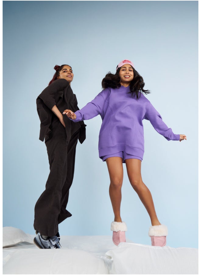 Soft Lavender Oversized Hoodie