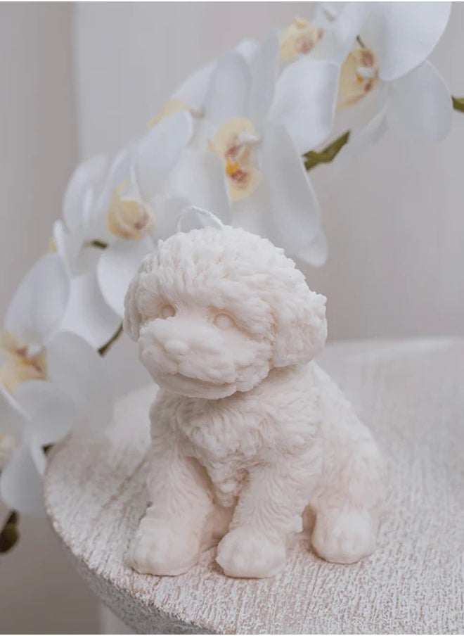 Puppy Sculptural Candle – Cute Dog Shaped Decorative Wax Candle