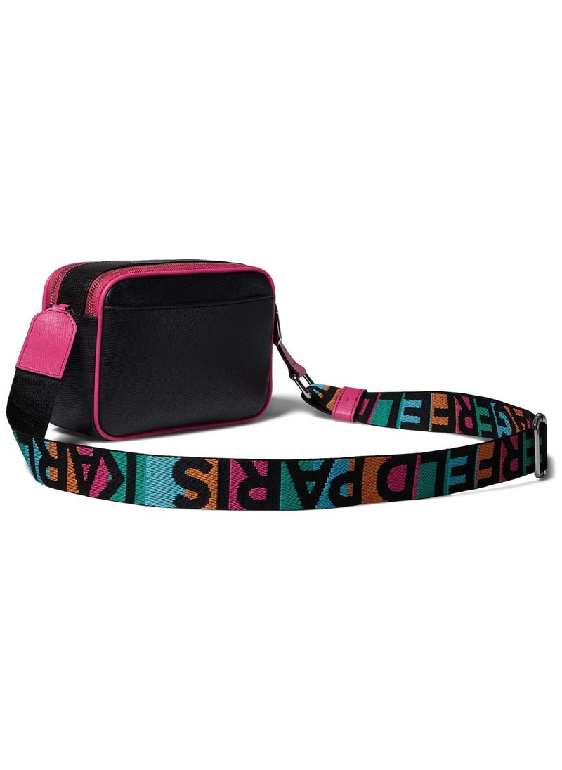 Karl Lagerfeld Maybelle Double Zip Charm Crossbody