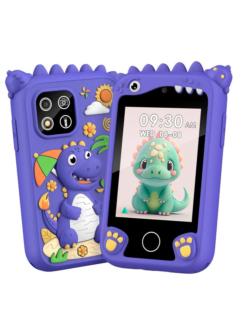 Children's Smartphone Toy For Boys And Girls 3 To 8 Years Old With A Camera With An 8G TF Card (Purple)