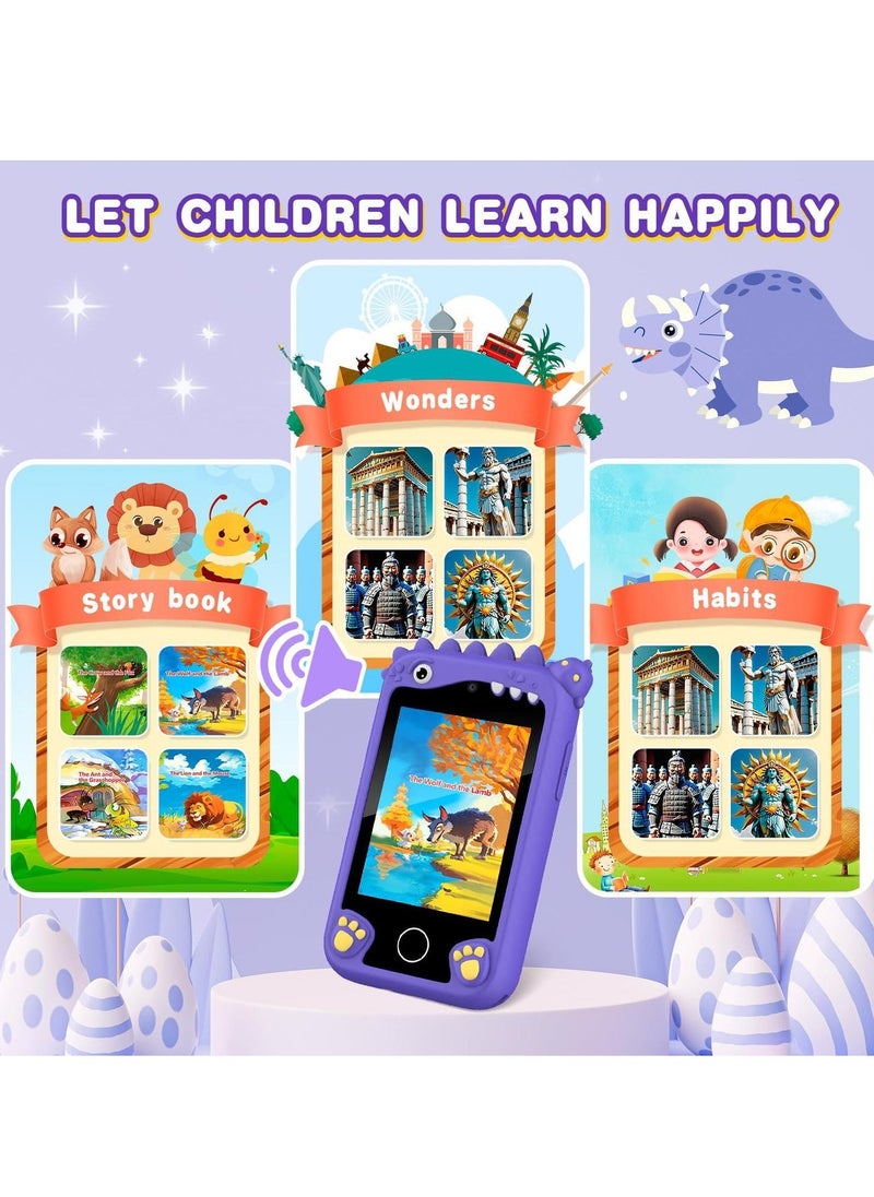 Children's Smartphone Toy For Boys And Girls 3 To 8 Years Old With A Camera With An 8G TF Card (Purple)