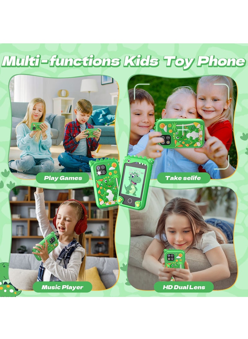 Children's Smartphone Toy For Boys And Girls 3 To 8 Years Old With A Camera With An 8G TF Card (Green)