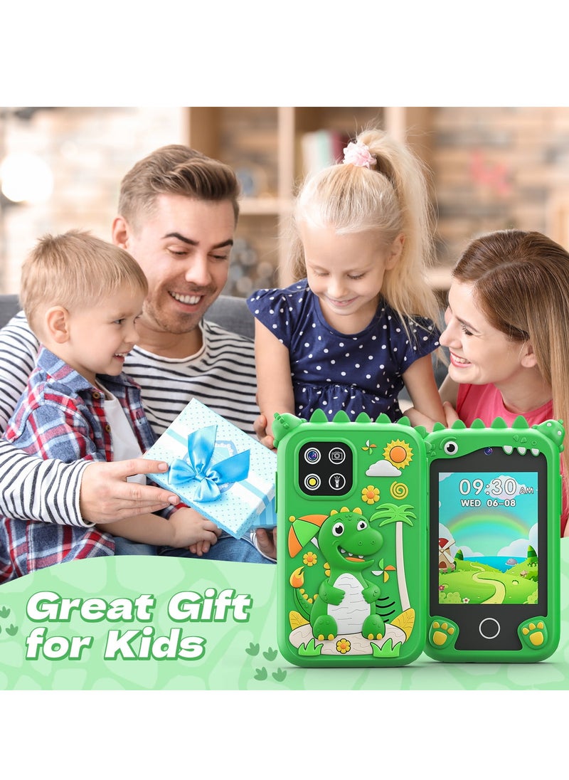Children's Smartphone Toy For Boys And Girls 3 To 8 Years Old With A Camera With An 8G TF Card (Green)